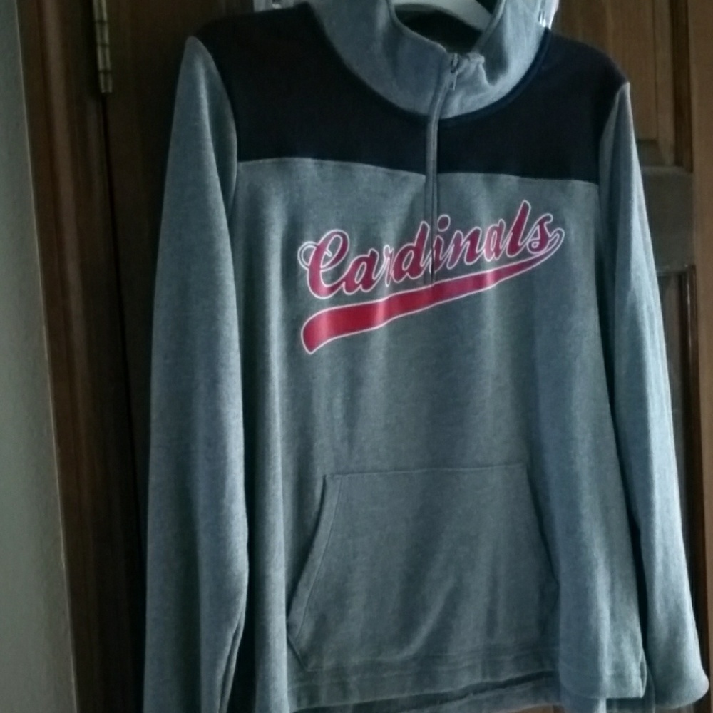 PINK Cardinals 1/2 zip
